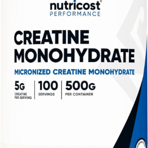 Nutricost Creatine Monohydrate Micronized Powder 500G, 5000mg Per Serv (5g) - 100 Servings, 17.9 Oz