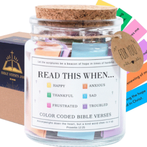 Read This When Bible Verses Jar For Daily Encouragement – Christian Gifts for Women, Birthday Gifts for Women, Christmas Gifts for Women, Birthday Gifts for Mom, Graduation & Teacher Gifts