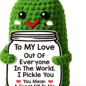 I Love You Gifts for Her, Him, Wife, Husband, Couple, Romantic Gifts for Boyfriend Girlfriend, Anniversary Perfect Gifts for Women Men, Handmade Crochet Pickle