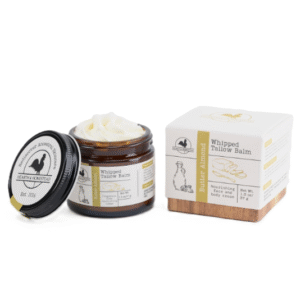 Handmade Whipped Tallow Balm (Butter Almond): Fragrance-Free, No Essential Oils - 1.3 oz