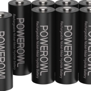 POWEROWL Rechargeable AA Batteries,2800mAh High Capacity Batteries 1.2V NiMH Low Self Discharge Pack of 8