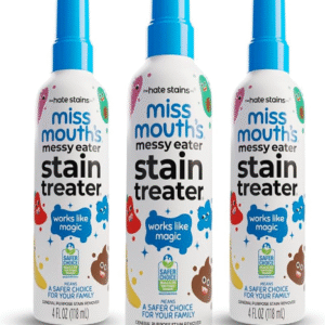 Miss Mouth's Messy Eater Stain Treater Spray - 4oz 3 Pack Stain Remover - Newborn & Baby Essentials - No Dry Cleaning Food, Grease, Coffee Off Laundry, Underwear, Fabric