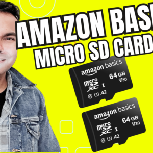 Amazon Basics microSDXC Memory Card with Full Size Adapter, A2, U3, Read Speed up to 100 MB/s, 128GB, Black