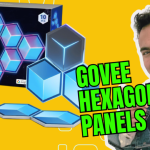 Govee Glide Hexagon Light Panels Ultra, RGBIC 3D Wall Lights with DIY Program, 60 Scenes and 129 Lamp Beads