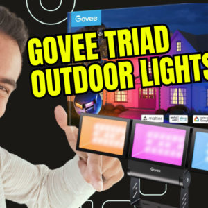 Govee Triad Outdoor Flood Lights, 4500LM  3 Head Security Lights with App Control