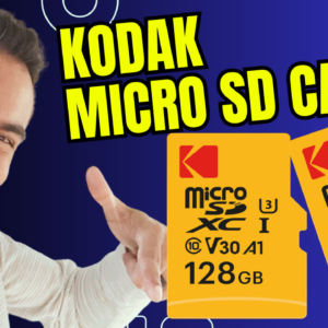 Kodak MicroSD Card 256GB UHS-II U3 V60 Ultra Fast Transfer Rate 300MB/s Read 160MB/s Write 4K/8K