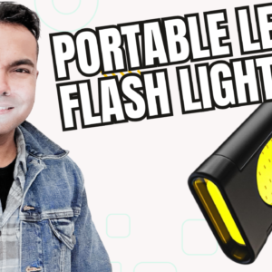 WARSUN T7 Rechargeable EDC Flashlight, Slim Pocket Flashlight with Clip & Magnetic Base, Portable LED Light for Everyday Carry, Night Walking, Car Repair & Emergency