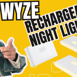 WYZE Rechargeable Night Lights with Dusk to Dawn & Motion Sensors, Warm & Soft White Stair Lights