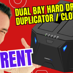 SABRENT USB 3.0 to SATA I/II/III Dual Bay External Hard Drive Docking Station for 2.5 or 3.5in HDD, SSD with Hard Drive Duplicator/Cloner Function [20+TB Support] (EC-HD2B)