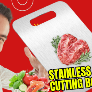 Stainless Steel Cutting Boards for Kitchen, 3 PCS Non Toxic Metal Chopping Board Set, Dishwasher Safe & Warp Proof (15.3"x11", 13.4"x9", 11.8"x7.9" Inch)