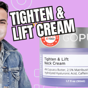 goPure Tighten & Lift Neck & Chest Moisturizer Cream for Visibly Firming, Tightening and Lifting Wrinkles & Crepey Skin, 1.7oz