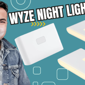 WYZE Rechargeable Night Lights with Dusk to Dawn & Motion Sensors, Warm & Soft White Stair Lights for Bathroom, Hallway, Linkable, Magnetic Mount, 3 Pack