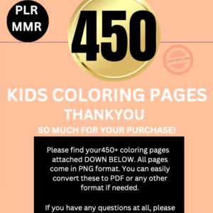 450 Printable Coloring Pages Bundle