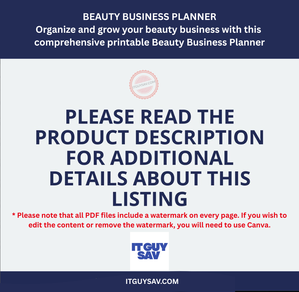 Beauty Business Planner - Image 4