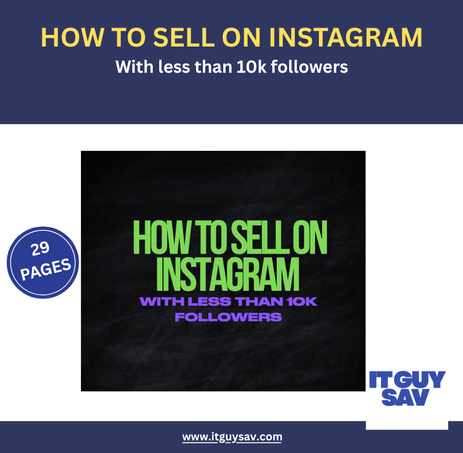 How To Sell On Instagram With Less Than 10K Followers