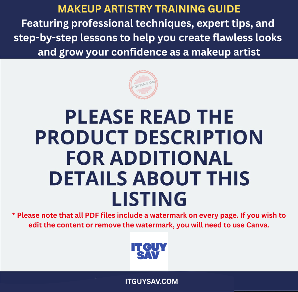 Makeup Artistry Training Guide - Image 5