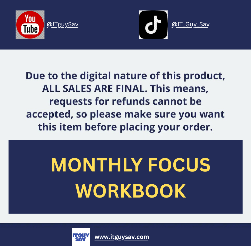 Monthly Focus WorkBook - Image 2