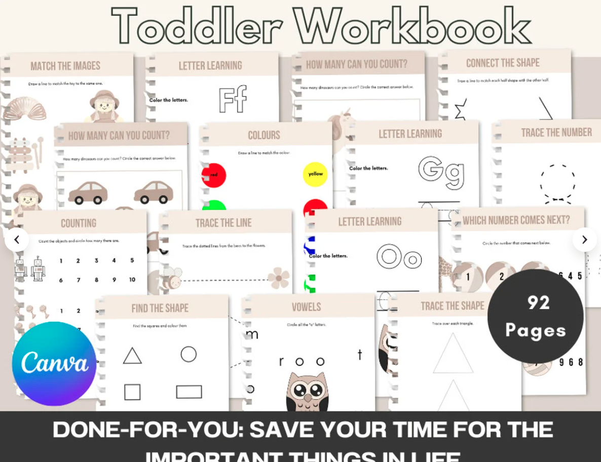 Canva Learning Activity Bundle | 360+ Printable & Editable Pages - Image 2