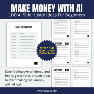 Make Money with AI - 100 Side hustle Ideas for Beginners