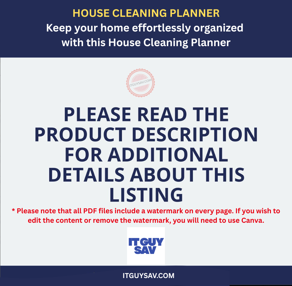 House Cleaning Planner - Image 4