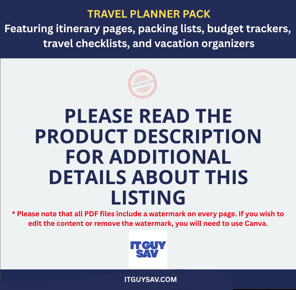Travel Planner Pack - Image 4